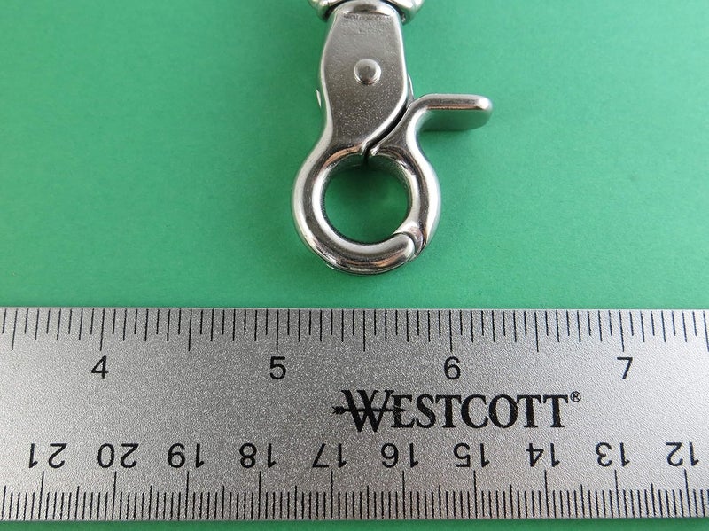 US Stainless Stainless Steel 316 1/2" Trigger Snap with Swivel End Marine Grade Polished - Image 3
